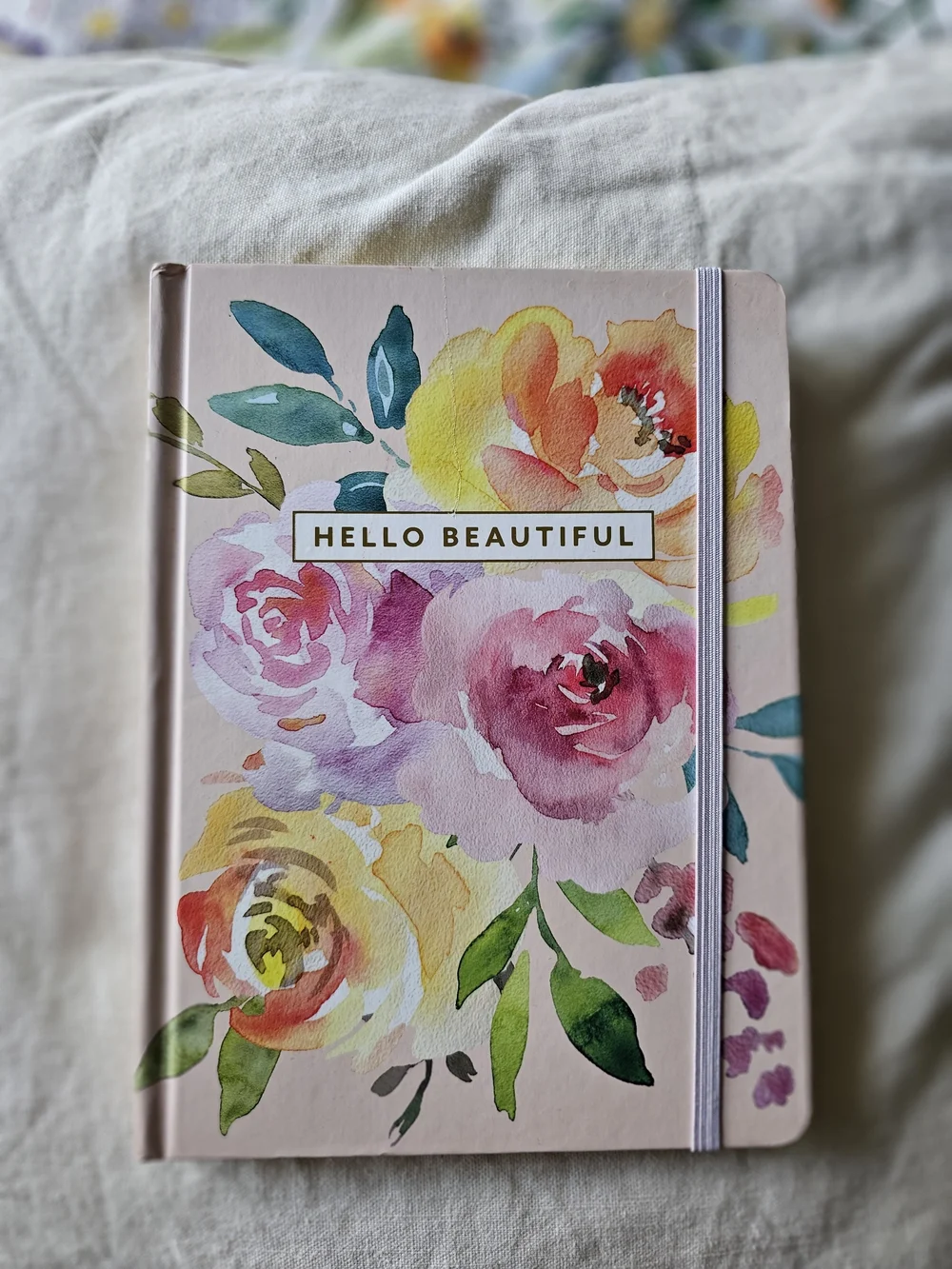Threshold Floral Hardcover Journal — Pink, Yellow & Green